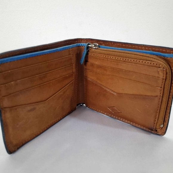 Vintage Fossil Leather Card Wallet - Picture 4 of 7